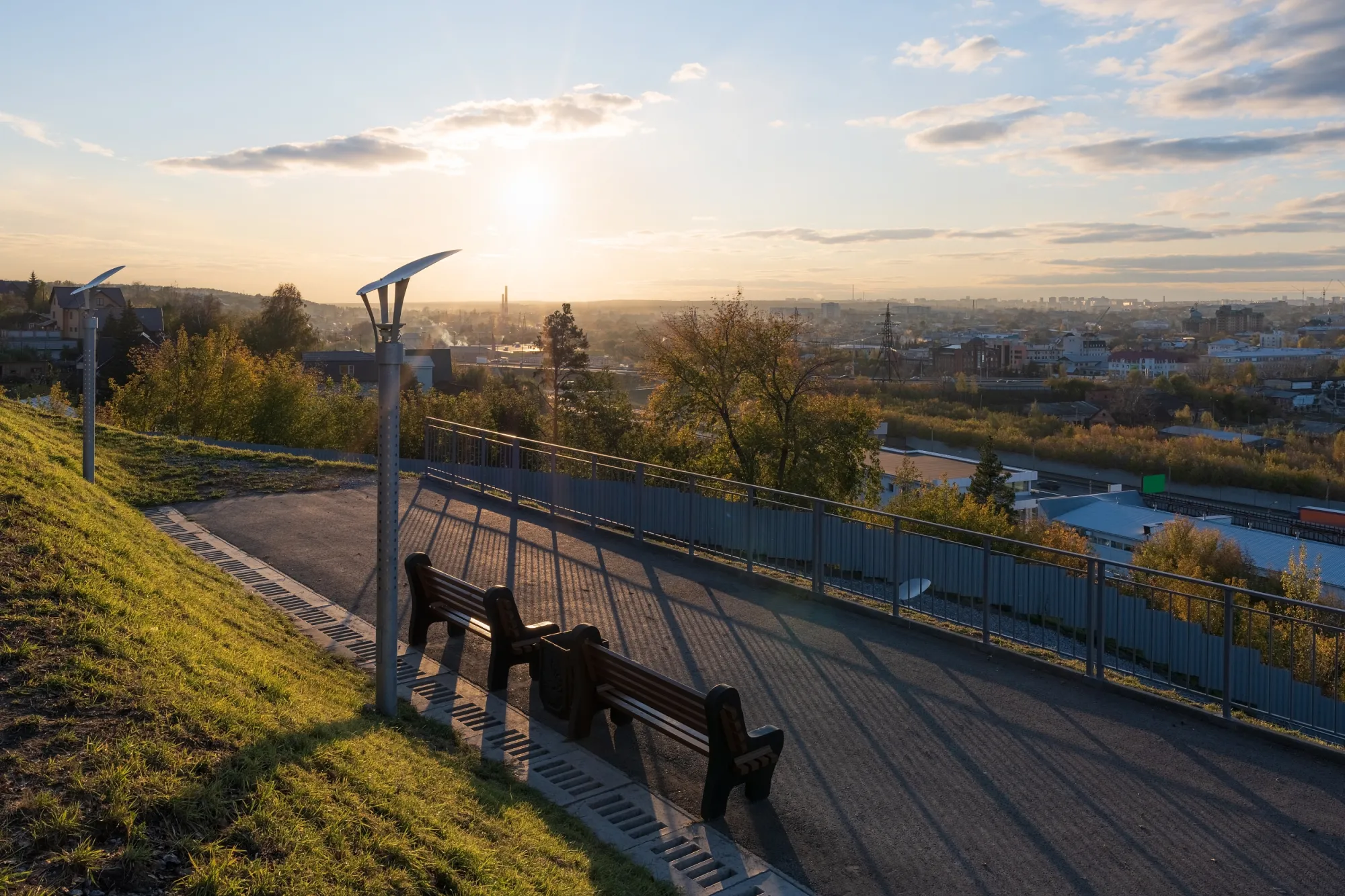 Нагорный парк Барнаула: старейший парк со смотровыми площадками